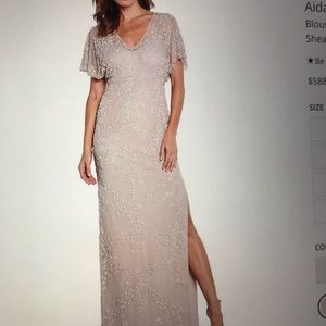 Aidan Mattox designer beaded gown